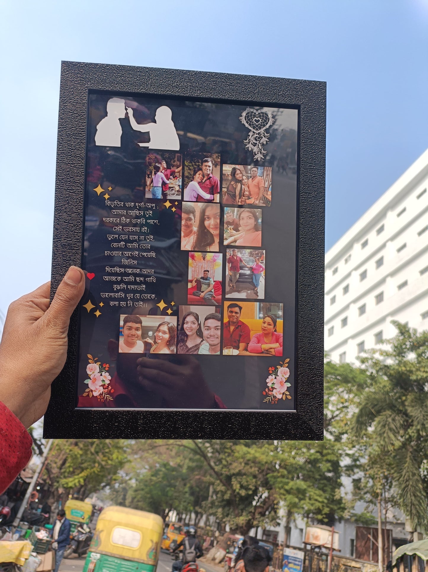 CUSTOM PHOTO FRAME A4 SIZE FOR GIFT AND DECOR , PERSONALIZED FRAME AS YOUR ACCORDING