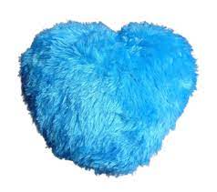 BLUE COLOUR CUSTOMISE SOFT FURRY CUSHION PERSONALIZE ACCORDING TO YOURSELF