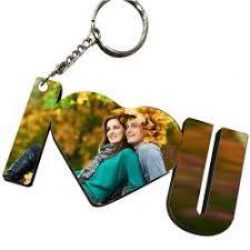 MDF SINGLE SIDE PRINTED KEYCHAIN WITH PERSONALIZATION AS PER YOUR CHOICE FOR GIFT OR FOR PERSONAL USE