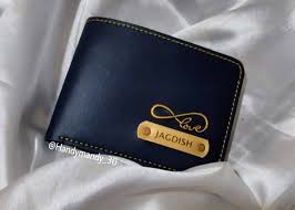 MEN'S LEATHER PERSONALIZED  WALLET FOR GIFT , CUSTOMISE WITH YOUR NAME , TAVEL FREINDLLY , ETHNIC WALEET